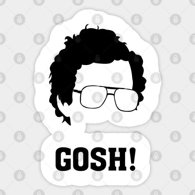 Napoleon Dynamite - GOSH! Sticker by OutlineArt